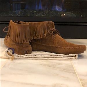 Tory Burch Sonoma Moccasin Bootie Size 8 w/ Bag